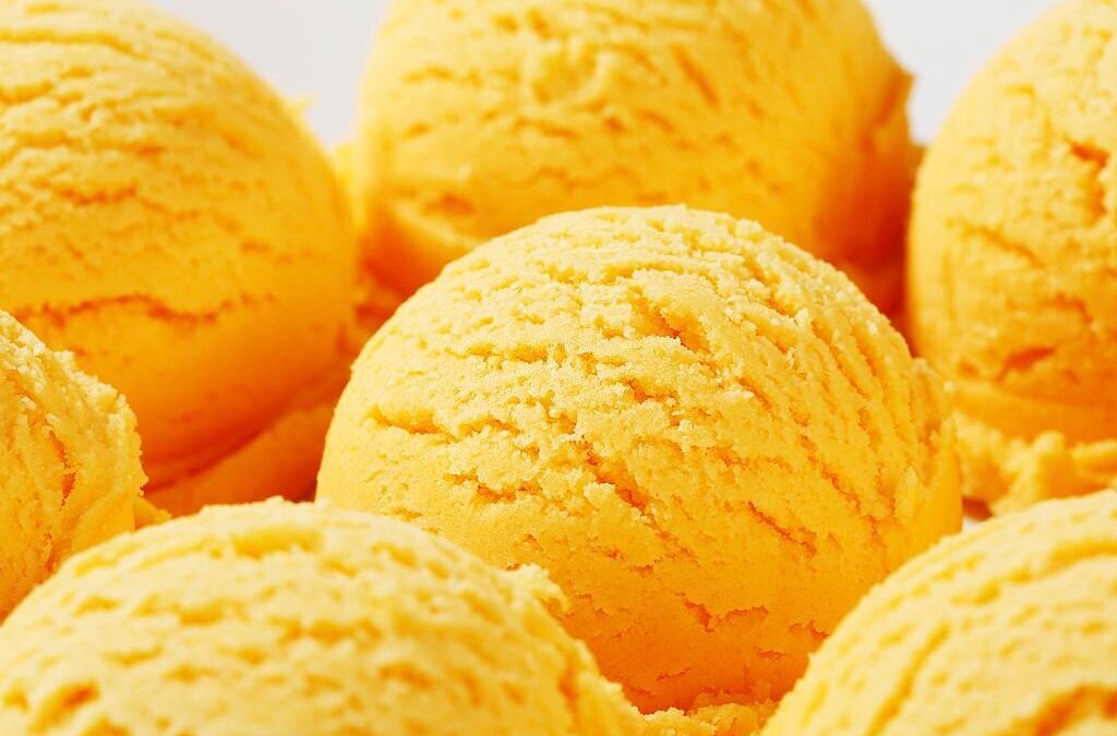 Helado de durazno