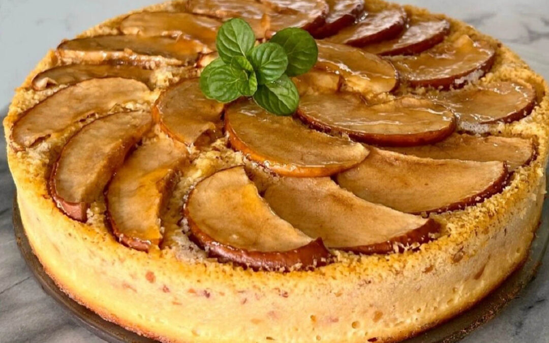 Torta de manzana y canela de licuadora