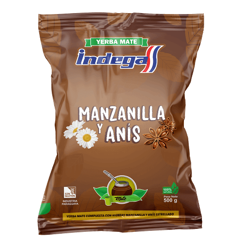 YERBA INDEGA MANZANILLA Y ANIS PLÁSTICA 500g